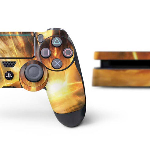 StockTrek Giant Asteroid Collides with Planet Earth PS4 Slim Bundle Skin