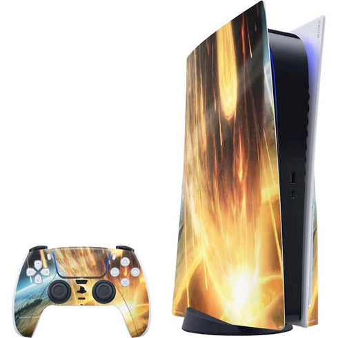 StockTrek Giant Asteroid Collides with Planet Earth PS5 Bundle Skin