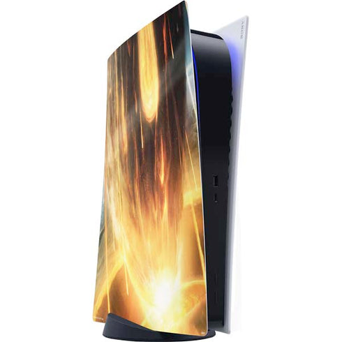 StockTrek Giant Asteroid Collides with Planet Earth PS5 Digital Edition Console Skin