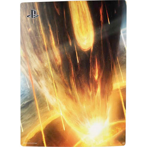 StockTrek Giant Asteroid Collides with Planet Earth PS5 Digital Edition Console Skin