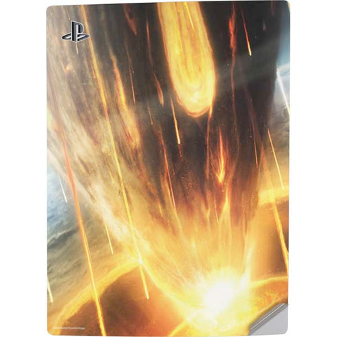 StockTrek Giant Asteroid Collides with Planet Earth PS5 Digital Edition Console Skin