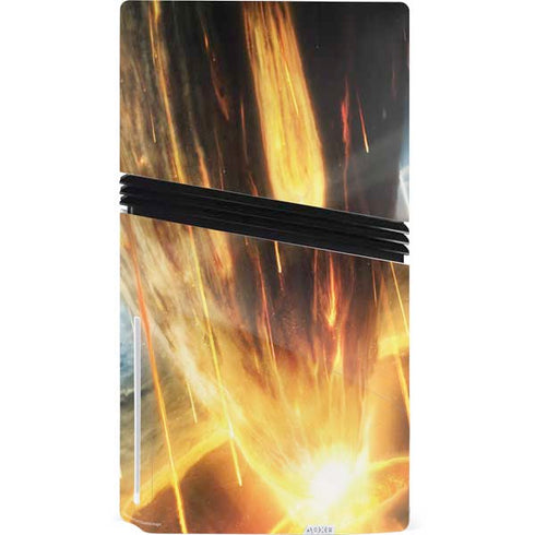 StockTrek Giant Asteroid Collides with Planet Earth PS5 Pro Disk Bundle Skin