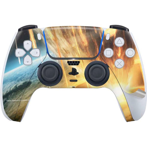 StockTrek Giant Asteroid Collides with Planet Earth PS5 Pro Disk Bundle Skin