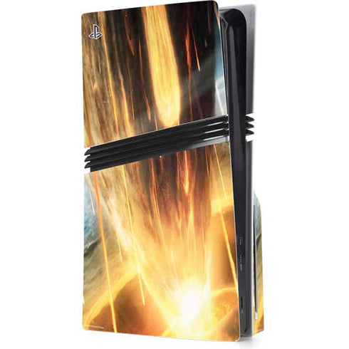 StockTrek Giant Asteroid Collides with Planet Earth PS5 Pro Disk Console Skin