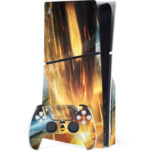 StockTrek Giant Asteroid Collides with Planet Earth PlayStation PS5 Skins