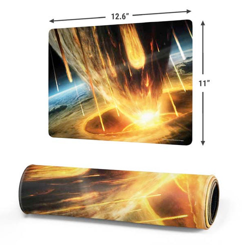 StockTrek Giant Asteroid Collides with Planet Earth Gaming Mouse Pad
