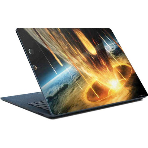 StockTrek Giant Asteroid Collides with Planet Earth Surface Laptop Skin