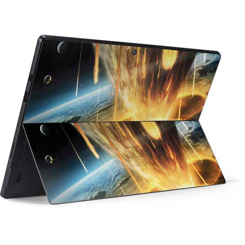 StockTrek Giant Asteroid Collides with Planet Earth Surface Pro 6 Skin
