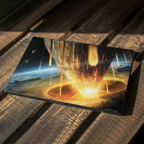 StockTrek Giant Asteroid Collides with Planet Earth Surface Pro 6 Skin