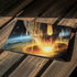 StockTrek Giant Asteroid Collides with Planet Earth Surface Pro 6 Skin