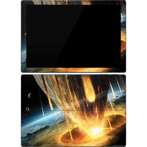 StockTrek Giant Asteroid Collides with Planet Earth Surface Pro 7 Skin