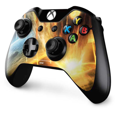 StockTrek Giant Asteroid Collides with Planet Earth Xbox One Controller Skin