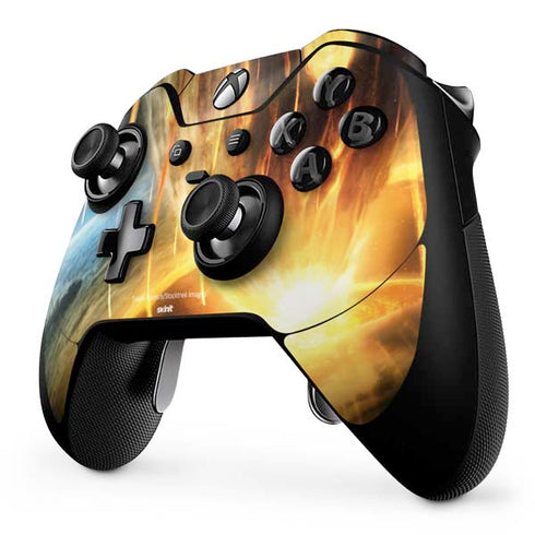 StockTrek Giant Asteroid Collides with Planet Earth Xbox One Elite Controller Skin