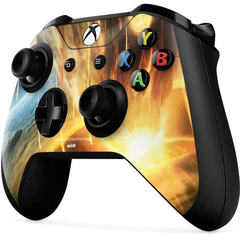 StockTrek Giant Asteroid Collides with Planet Earth Xbox One X Controller Skin