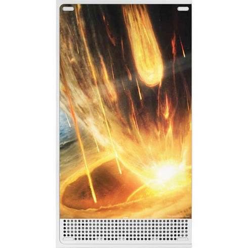 StockTrek Giant Asteroid Collides with Planet Earth Xbox Series S Console Skin