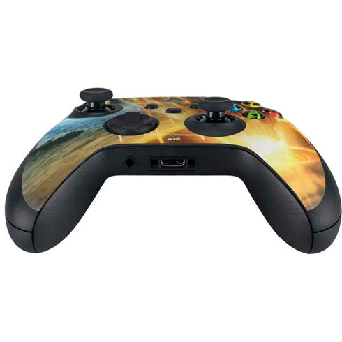 StockTrek Giant Asteroid Collides with Planet Earth Xbox Series X Controller Skin