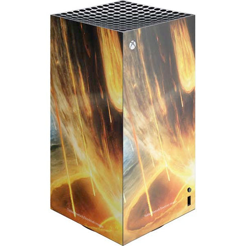 StockTrek Giant Asteroid Collides with Planet Earth XBox Series X Digital Edition Console Skin