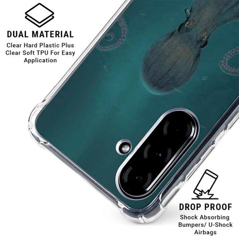 Giant Octopus by Vincent Hie Galaxy A36 5G Clear Case