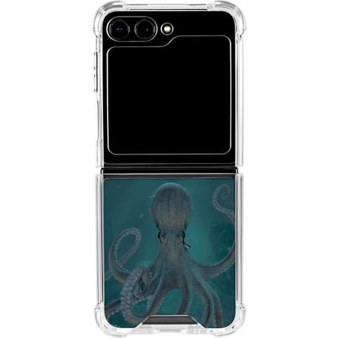 Giant Octopus by Vincent Hie Galaxy Z Flip6 Clear Case