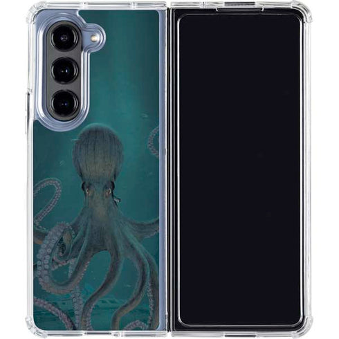 Giant Octopus by Vincent Hie Galaxy Z Fold5 5G Clear Case