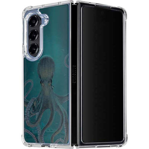 Giant Octopus by Vincent Hie Galaxy Z Fold5 5G Clear Case