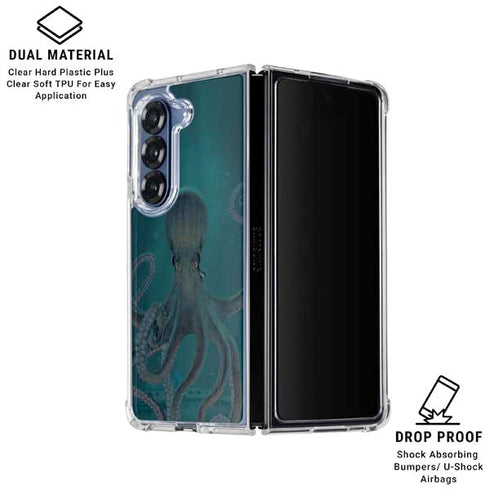 Giant Octopus by Vincent Hie Galaxy Z Fold6 Clear Case
