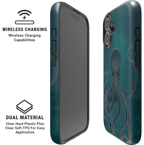 Giant Octopus by Vincent Hie iPhone 16 Plus Magsafe Impact Case