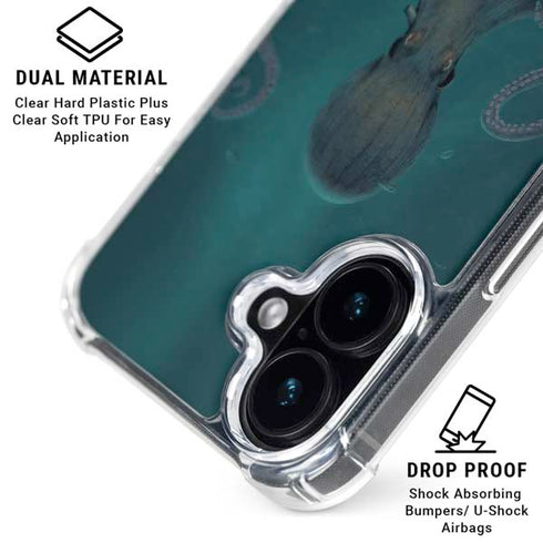 Giant Octopus by Vincent Hie iPhone 17 Clear Case