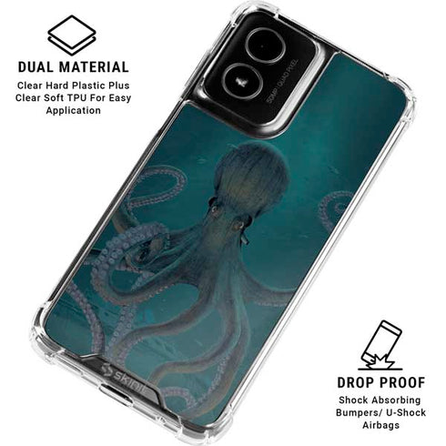 Giant Octopus by Vincent Hie Moto G Power 5G (2024) Clear Case