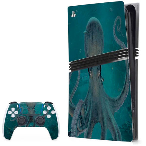 Giant Octopus by Vincent Hie PS5 Pro Bundle Skin