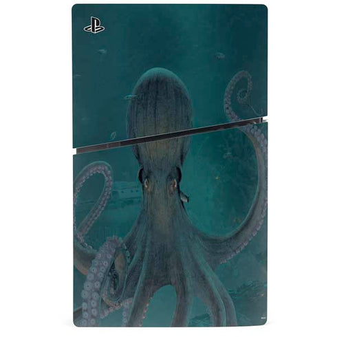 Giant Octopus by Vincent Hie PS5 Slim Digital Edition Console Skin