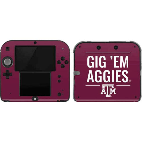 Texas A&M University Gig Em Aggies Nintendo Skins