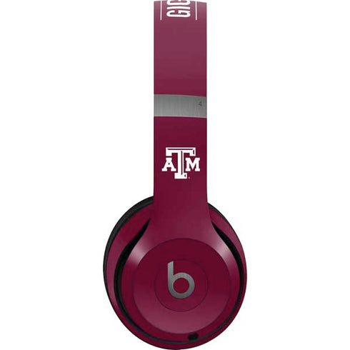Texas A&M University Gig Em Aggies Beats Solo 4 Wireless Headphones Skin