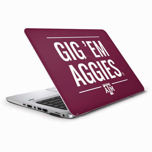 Texas A&M University Gig Em Aggies HP Elitebook Skin