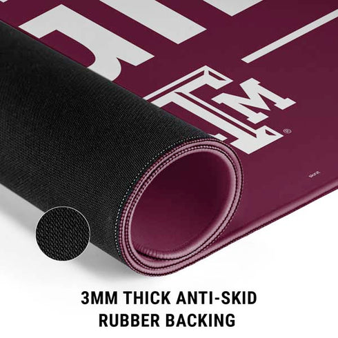 Texas A&M University Gig Em Aggies Gaming Mouse Pad