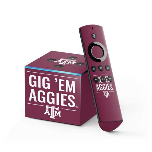 Texas A&M University Gig Em Aggies Fire TV Cube Skin