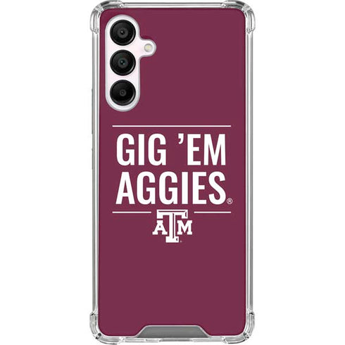 Texas A&M University Gig Em Aggies Galaxy A16 5G Clear Case