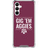 Texas A&M University Gig Em Aggies Galaxy A16 5G Clear Case