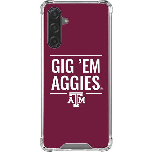 Texas A&M University Gig Em Aggies Galaxy A17 Clear Case