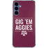 Texas A&M University Gig Em Aggies Galaxy A35 5G Clear Case
