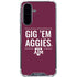 Texas A&M University Gig Em Aggies Galaxy A36 5G Clear Case
