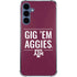 Texas A&M University Gig Em Aggies Galaxy A55 5G Clear Case