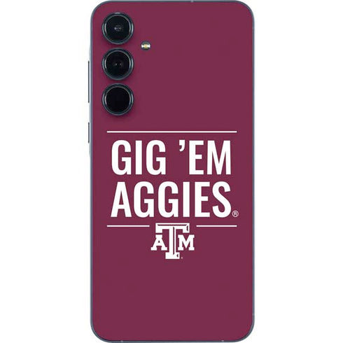 Texas A&M University Gig Em Aggies Galaxy A55 5G Skin