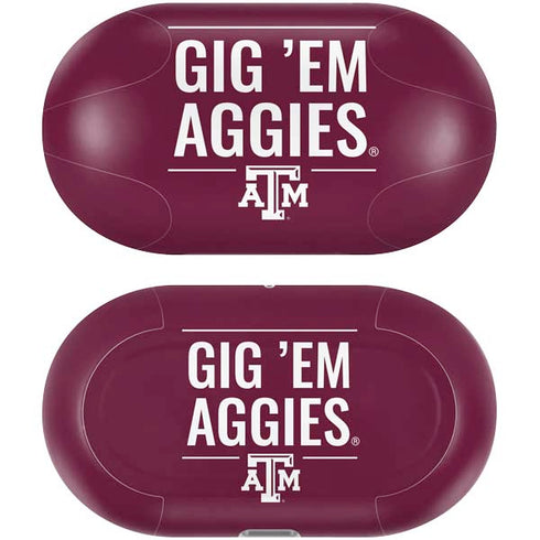 Texas A&M University Gig Em Aggies Galaxy Buds Plus Skin