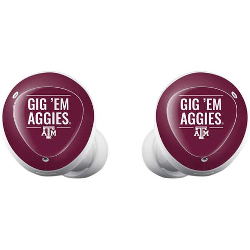 Texas A&M University Gig Em Aggies Galaxy Buds Plus Skin