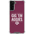 Texas A&M University Gig Em Aggies Galaxy S22 Plus Clear Case