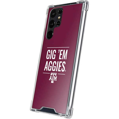Texas A&M University Gig Em Aggies Galaxy S23 Ultra Clear Case