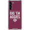 Texas A&M University Gig Em Aggies Galaxy S24 FE Clear Case