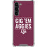 Texas A&M University Gig Em Aggies Galaxy S24 FE Clear Case
