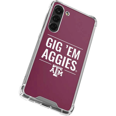 Texas A&M University Gig Em Aggies Galaxy S24 FE Clear Case